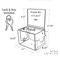 Azar Displays Extra Large Suggestion Box with Lock and Keys on Pedestal. Color: Clear 206300 - alternate 2